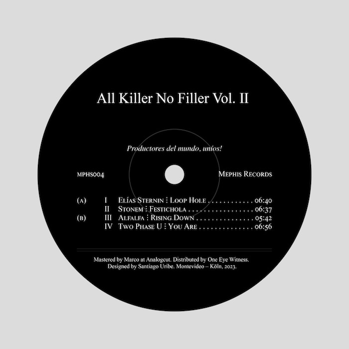 ( MPHS 004 ) VARIOUS ARTISTS - All Killer No Filler Vol.2 ( 12" ) Mephis